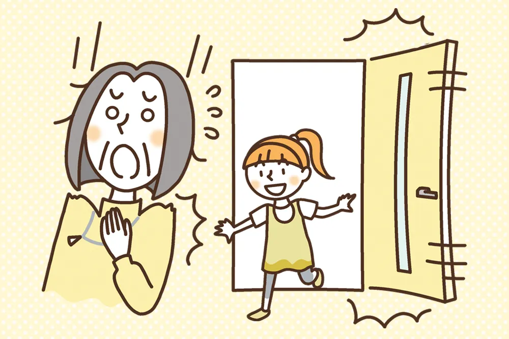 くらしの”あるある”：子どもが乱暴にドアを開けたり、風でバタン！と鳴ったり。ドキッとしちゃう。