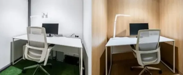 【実証実験】シェアオフィスの個室ブースの内装木質化