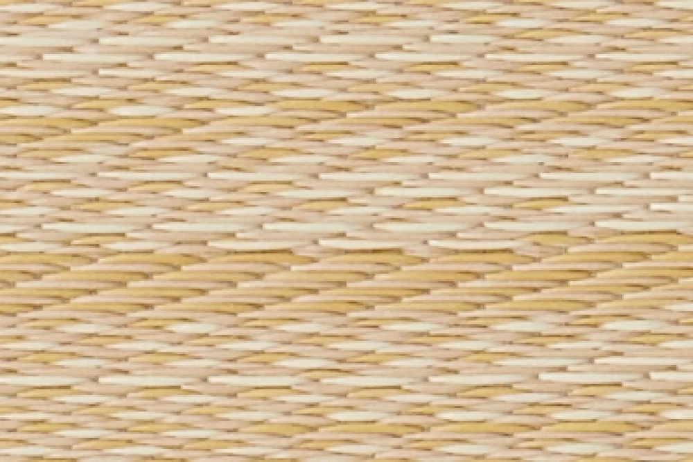 穂波シリーズの白茶と黄金と乳白を組み合わせた和紙畳