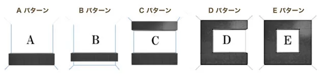 家具シェイプのシェイプパターン画像