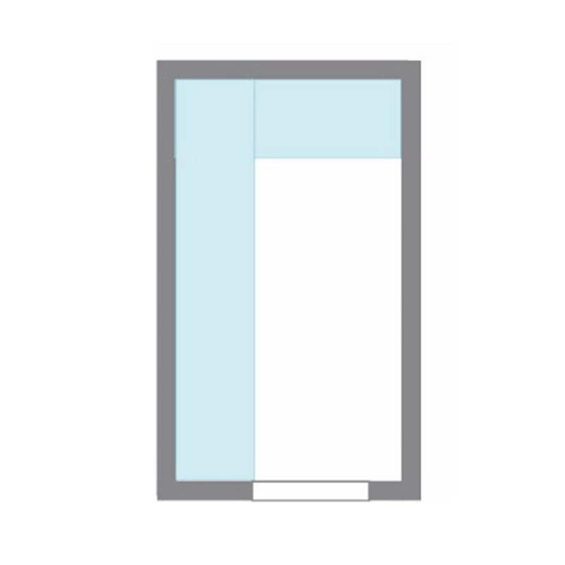 シューズクローク内の可動棚の配置方法:L型