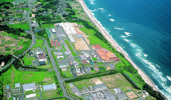 高萩工場 航空写真