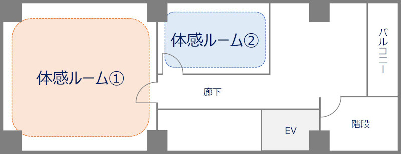 「ユカリラ体感ショールーム」レイアウト図