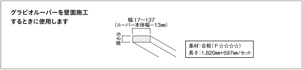 グラビオルーバーUS用　補強部材