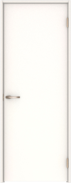 リビングドア　ハピア　片開きドア　扉セット　００デザイン　７８０幅　２０００高　〈モノホワイト〉　右開き　空錠　Ｎスタンダード丁番