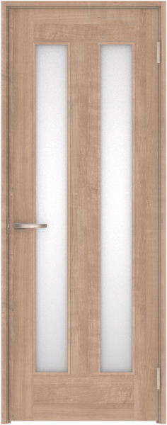 リビングドア　ハピア　片開きドア　セット　０６デザイン　７５５幅　２０００高　〈トープグレー〉　右開き　空錠　Ｎスタンダード丁番　固定枠１５４