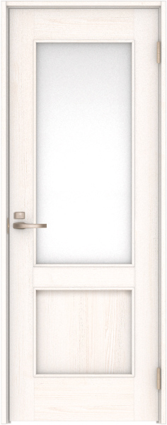 リビングドア　ハピア　片開きドア　扉セット　２６デザイン　８５０幅　２０００高　〈ネオホワイト〉　左開き　錠付　間仕切錠　Ｎスタンダード丁番