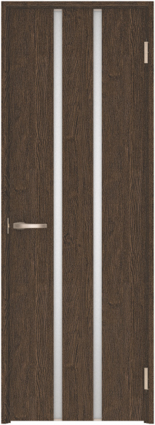 リビングドア　ハピア　片開きドア　扉セット　３Ｐデザイン　７５５幅　２０００高　〈オフブラック〉　右開き　空錠　Ｎスタンダード丁番