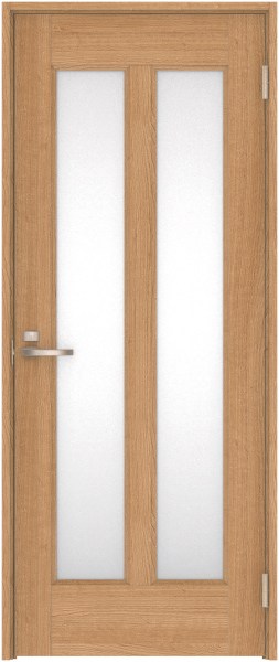 リビングドア　ハピア　片開きドア　扉セット　４６デザイン　８７５幅　２０００高　〈ティーブラウン〉　右開き　錠付　間仕切錠　Ｎスタンダード丁番