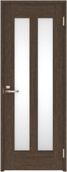 リビングドア　ハピア　片開きドア　扉セット　４６デザイン　７８０幅　２０００高　〈オフブラック〉　左開き　錠付　間仕切錠　Ｎスタンダード丁番