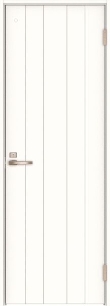 リビングドア　ハピア　トイレドア　扉セット　０Ｓデザイン　７３５幅　２０００高　〈モノホワイト〉　右　錠付　表示錠　Ｎスタンダード丁番
