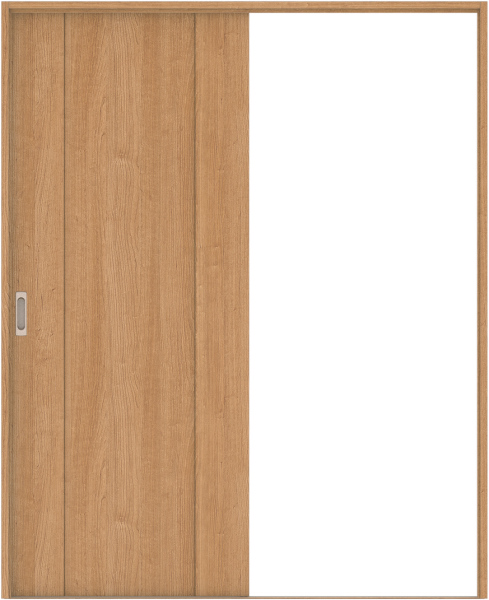 リビングドア　ハピア　引戸・片引　扉セット　１Ｐデザイン　１６４５幅用　２０００高　〈ティーブラウン〉　左右兼用　空錠　ラクラクローズ付