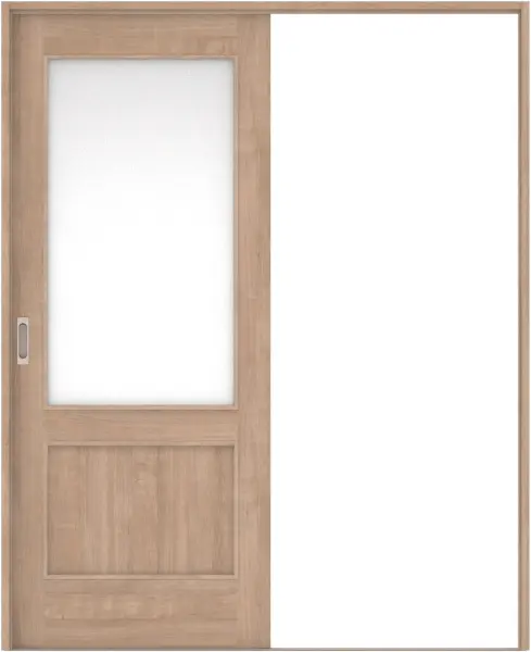 リビングドア　ハピア　引戸・片引　扉　２６デザイン　７２１．５幅　２０００高　〈トープグレー〉　左右兼用　錠なし　ラクラクローズ付