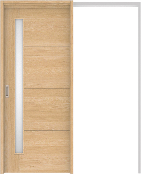 リビングドア　ハピア　吊戸・引込　セット　Ｄ２デザイン　１６４５幅用　２０００高　〈ライトオーカー〉　左右兼用　空錠　ラクラクローズ付　固定枠１５４