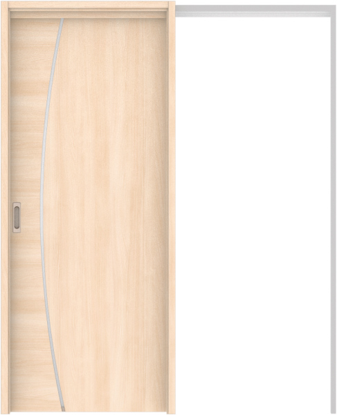 リビングドア　ハピア　吊戸・引込　扉セット　Ｋ４デザイン　１６４５幅用　２０００高　〈クリアベージュ〉　左右兼用　空錠　ラクラクローズ付用