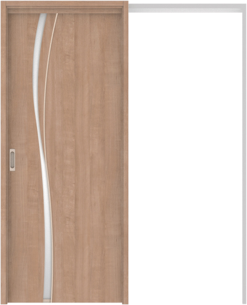 リビングドア　ハピア　吊戸・引込　扉セット　Ｋ７デザイン　１６４５幅用　２０００高　〈トープグレー〉　左右兼用　空錠　ラクラクローズ付用