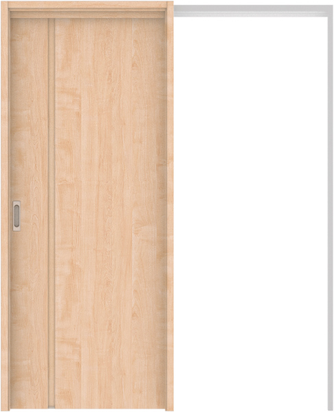 リビングドア　ハピア　吊戸・引込　扉セット　Ｌ８デザイン　１４５０幅用　２０００高　〈ミルベージュ〉　左右兼用　空錠　ラクラクローズ付用