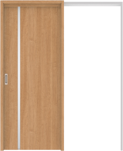 リビングドア　ハピア　吊戸・引込　扉セット　Ｌ９デザイン　１４５０幅用　２０００高　〈ティーブラウン〉　左右兼用　空錠　ラクラクローズ付用