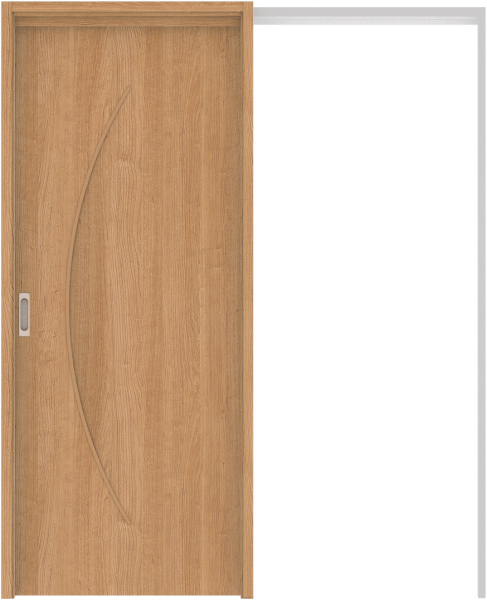 リビングドア　ハピア　吊戸・引込　扉セット　Ｓ７デザイン　１６４５幅用　２０００高　〈ティーブラウン〉　左右兼用　空錠　明かり窓付　ラクラクローズ付用