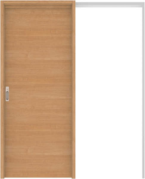 リビングドア　ハピア　吊戸・引込　扉セット　Ｕ０デザイン　１４５０幅用　２０００高　〈ティーブラウン〉　左右兼用　カマ錠付　間仕切錠　ラクラクローズ付用