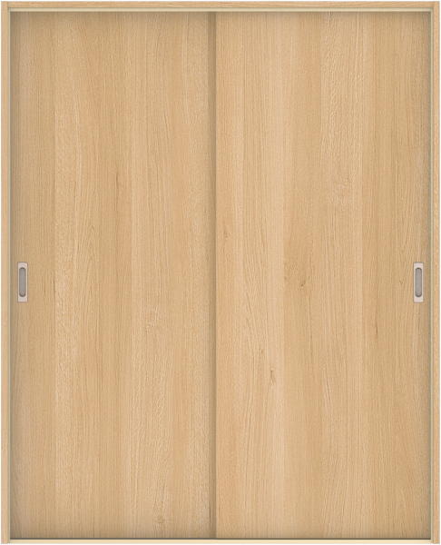 ハピア　戸襖　引戸・引違　扉セット　００デザイン　１６４５幅用　２０００高　〈ライトオーカー〉　化粧タイプ（刷毛引き風）〈黒縁〉　左右兼用　〈ブラック〉×〈Ｔシルバー〉