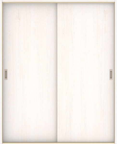 ハピア　戸襖　引戸・引違　扉セット　００デザイン　１６４５幅用　２０００高　〈ネオホワイト〉　化粧タイプ（刷毛引き風）〈黒縁〉　左右兼用　〈ブラック〉×〈Ｔシルバー〉