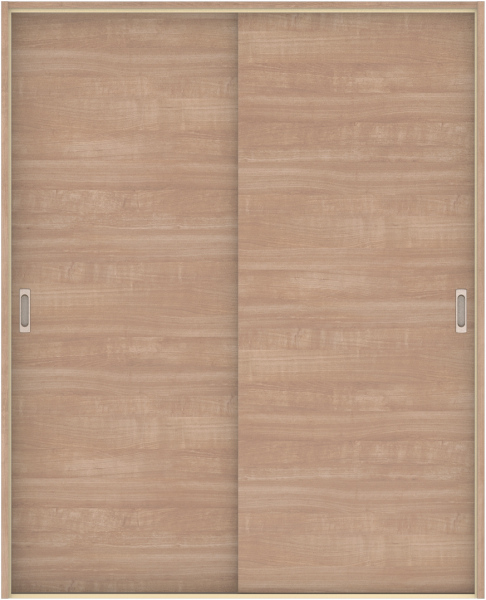 ハピア　戸襖　引戸・引違　扉セット　Ｕ０デザイン　１６４５幅用　２０００高　〈トープグレー〉　化粧タイプ（刷毛引き風）〈黒縁〉　左右兼用　〈ブラック〉×〈Ｔシルバー〉