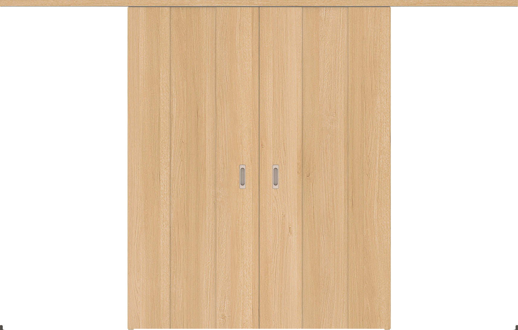 リビングドア　ハピア　アウトセット吊戸・引分　セット　Ｇ１デザイン　３２８０幅　２０００高　〈ライトオーカー〉　左右兼用　空錠　ラクラクローズ付　引分用開口出隅セット