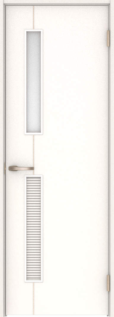 ハピア　パブリック　片開きドア　扉セット　Ｄ６デザイン　７３５幅　２０００高　〈モノホワイト〉　右開き　空錠　Ｎスタンダード丁番