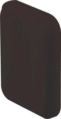 階段部材　オプション品　スタンダードタイプ　ロゼット　１８×１００×１３０　〈オフブラック〉　１個入り
