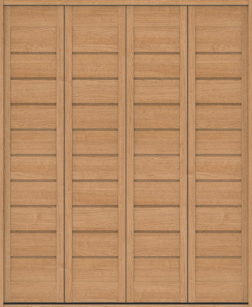 クローク収納　ハピア　折戸ユニット　通気タイプ　ウッド扉　下レールレス三方枠（固定枠）　セット　１１９０幅（４．５尺間口）　２３２０高　〈ティーブラウン〉