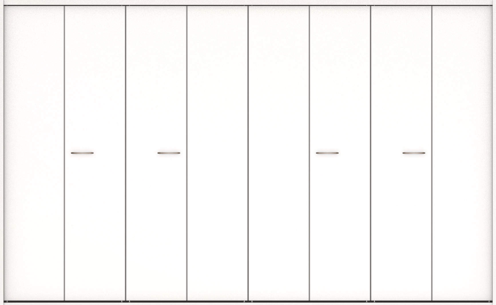 クローク収納　ハピア　折戸ユニット　フラット縦木目タイプ　ウッド扉　四方枠（固定枠）　セット　８２０幅（１Ｍ間口）　２０４５高　〈モノホワイト〉　ハンドル角型〈Ｔシルバー〉
