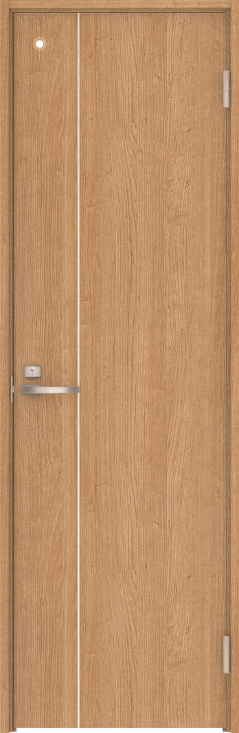 ハピア　パブリック　トイレドア　扉セット　Ｄ３デザイン　７５５幅　２０００高　〈ティーブラウン〉　左開き　錠付　表示錠　Ｎスタンダード丁番