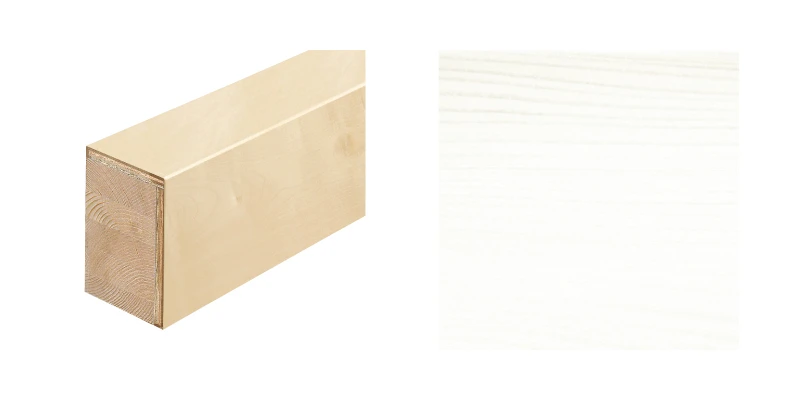 ハピアフロア玄関造作材 銘木柄 上り框（芯あり）1,950㎜〈スーパーホワイト〉