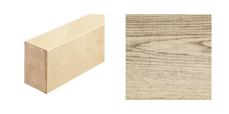ハピアフロア玄関造作材 銘木柄 上り框（芯あり）1,950㎜〈ペールグレー〉