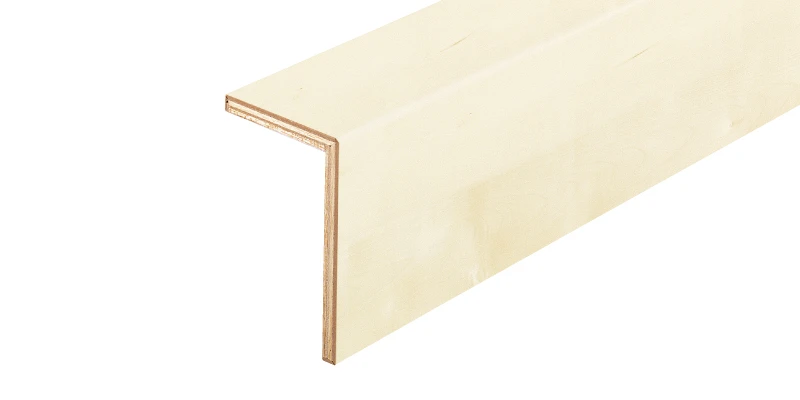 ハピアフロア玄関造作材 銘木柄 上り框（L型）1,950㎜〈アイボリーホワイト〉