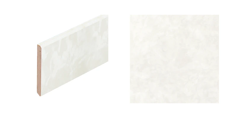 ハピアフロア玄関造作材 石目柄Ⅱ（鏡面調仕上げ）巾木AT 1,950㎜〈ディペスコホワイト柄〉