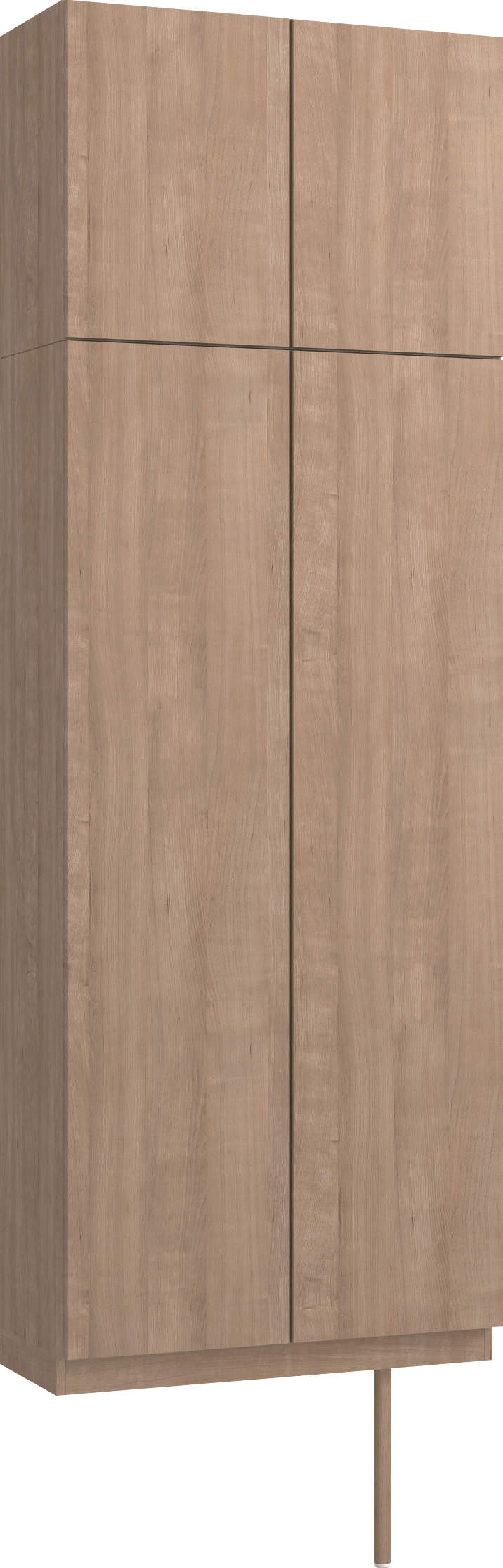 玄関収納　イエリア　開き戸ユニット　フラット縦木目　Ｓ２１　トールＰＬＡＮ　ロング収納Ａ　ウッド扉　８００幅　〈トープグレー柄〉　ハンドルレス