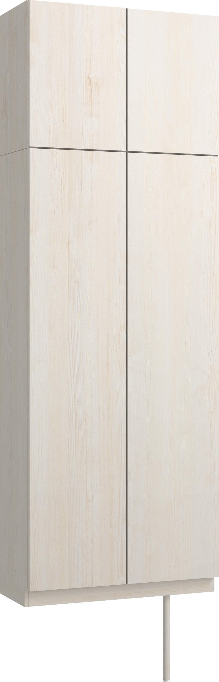 玄関収納　イエリア　開き戸ユニット　フラット縦木目　Ｓ２１　トールＰＬＡＮ　ロング収納Ａ　ウッド扉　８００幅　〈ネオホワイト柄〉　ハンドルレス