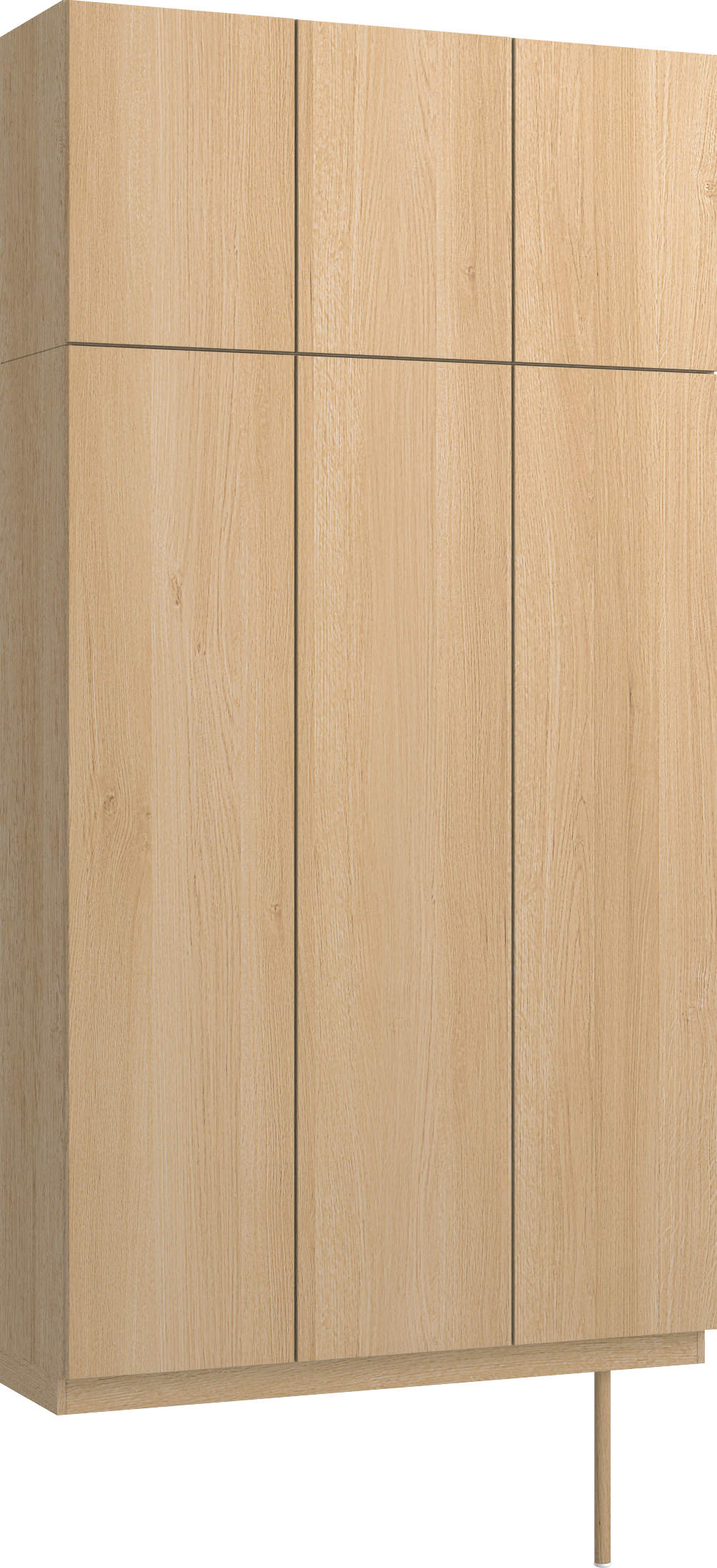 玄関収納　イエリア　開き戸ユニット　フラット縦木目　Ｓ３７　トールＰＬＡＮ　ロング収納Ａ　ウッド扉　１２００幅　〈ライトオーカー柄〉　ハンドルレス