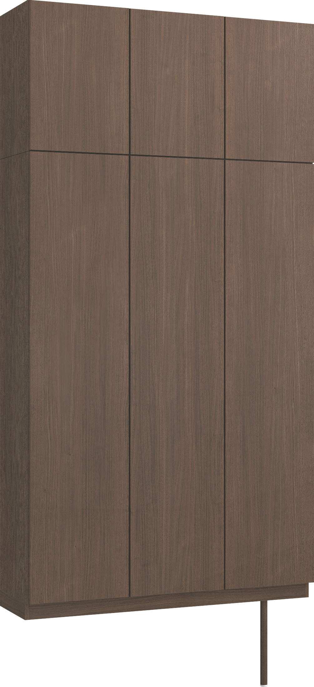 玄関収納　イエリア　開き戸ユニット　フラット縦木目　Ｓ３７　トールＰＬＡＮ　ロング収納Ａ　ウッド扉　１２００幅　〈ダルブラウン柄〉　ハンドルレス