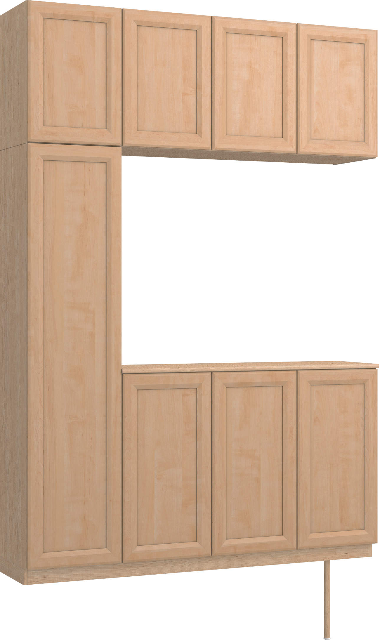 玄関収納　イエリア　開き戸ユニット　カマチ　Ｓ１６　コの字ＰＬＡＮ　シューズ収納　ウッド扉　１６００幅　〈ミルベージュ柄〉　ハンドルレス