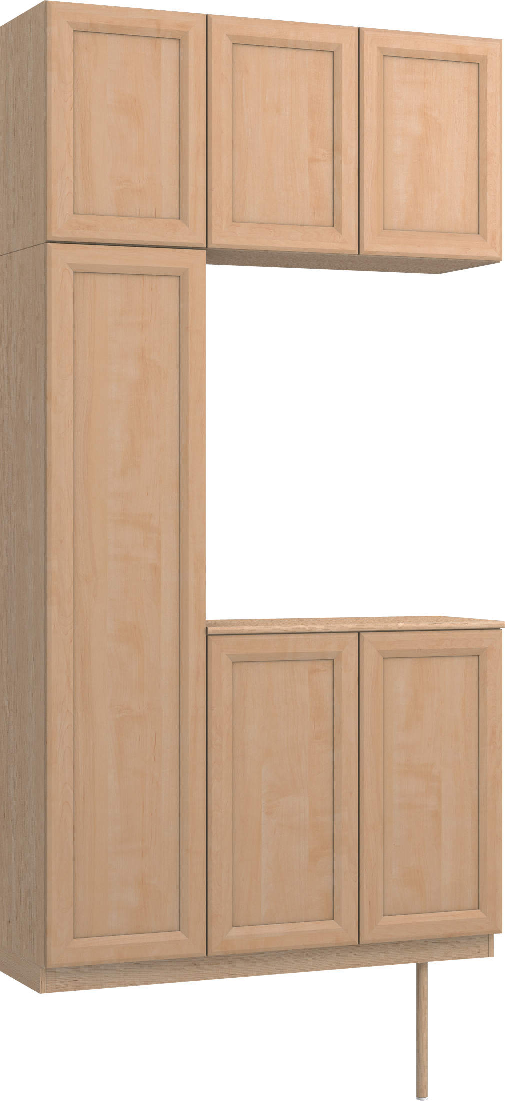 玄関収納　イエリア　開き戸ユニット　カマチ　Ｓ３１　コの字ＰＬＡＮ　シューズ収納　ウッド扉　１２００幅　〈ミルベージュ柄〉　ハンドルレス