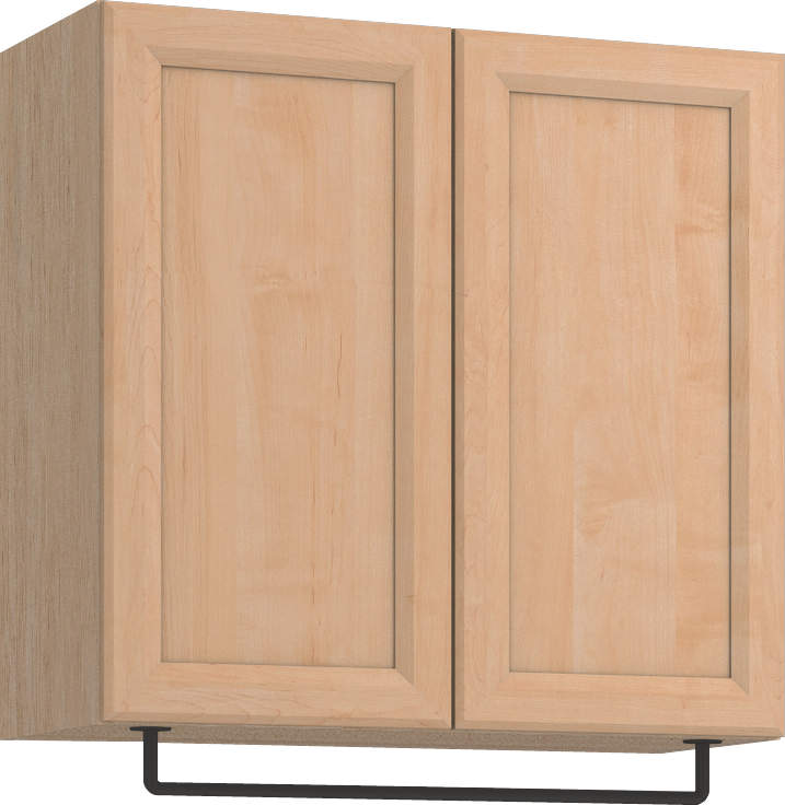 玄関収納　イエリア　開き戸ユニット　カマチ　Ｓ５４　一の字ＰＬＡＮ　天袋Ｈ７８０＋パイプハンガー　ウッド扉　８００幅　〈ミルベージュ柄〉　ハンドルレス