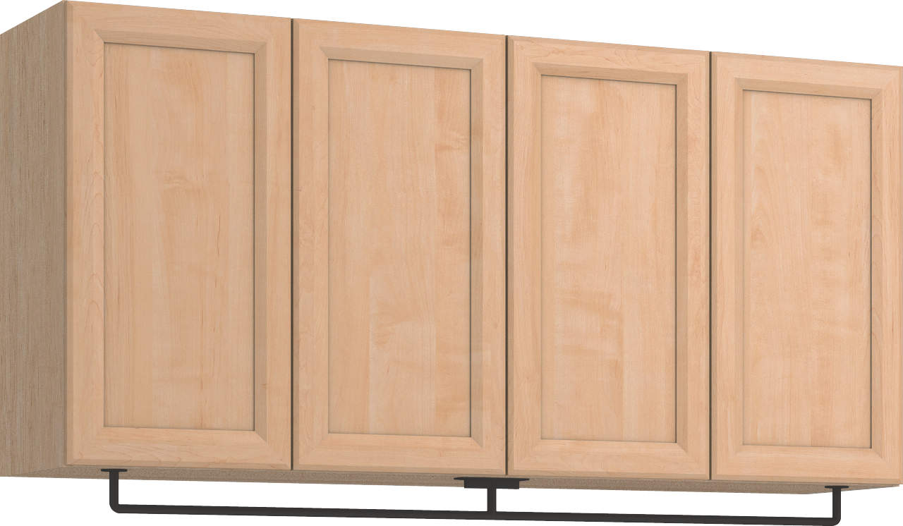 玄関収納　イエリア　開き戸ユニット　カマチ　Ｓ５６　一の字ＰＬＡＮ　天袋Ｈ７８０＋パイプハンガー　ウッド扉　１６００幅　〈ミルベージュ柄〉　ハンドルレス