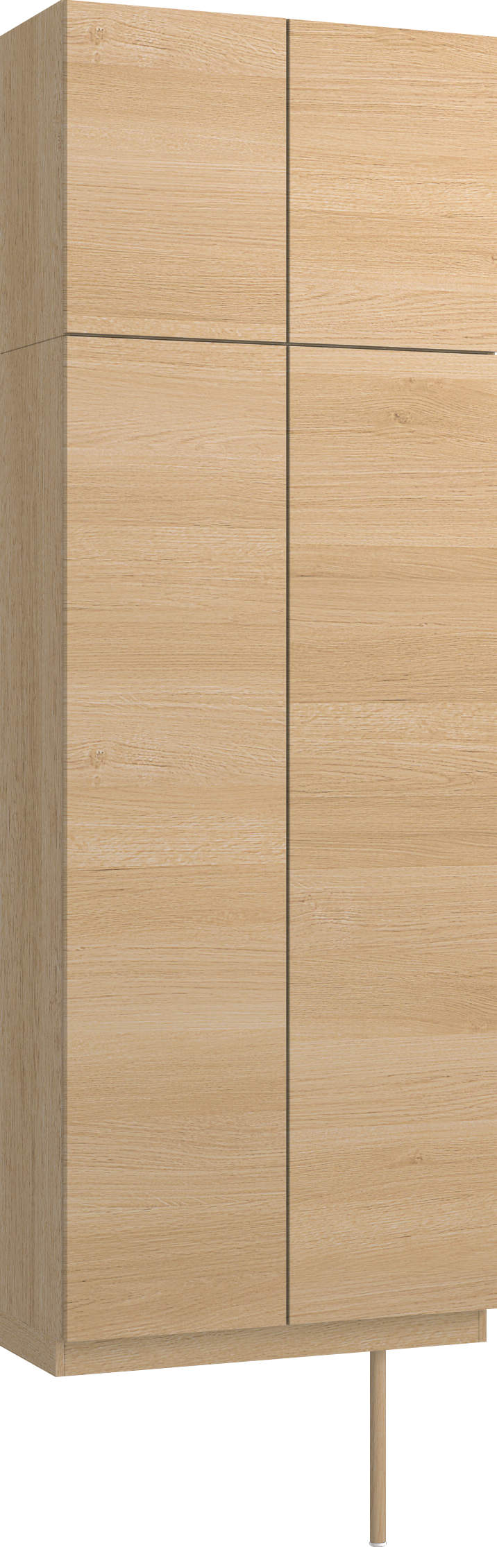 玄関収納　イエリア　開き戸ユニット　フラット横木目　Ｓ２１　トールＰＬＡＮ　ロング収納Ａ　ウッド扉　８００幅　〈ライトオーカー柄〉　ハンドルレス