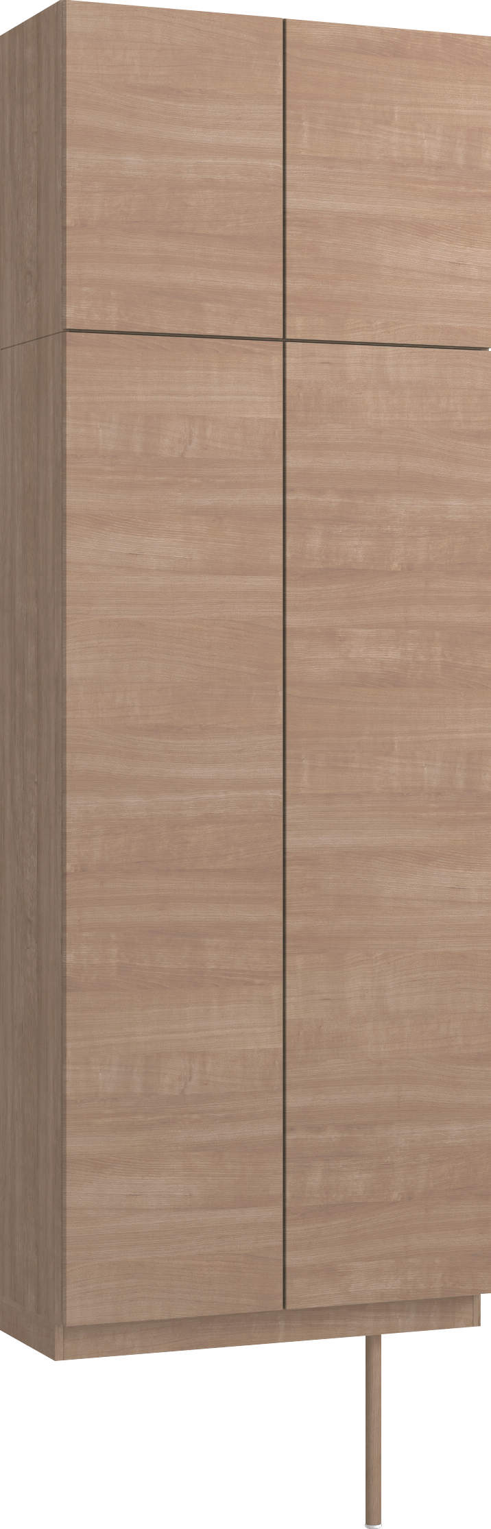 玄関収納　イエリア　開き戸ユニット　フラット横木目　Ｓ２１　トールＰＬＡＮ　ロング収納Ａ　ウッド扉　８００幅　〈トープグレー柄〉　ハンドルレス