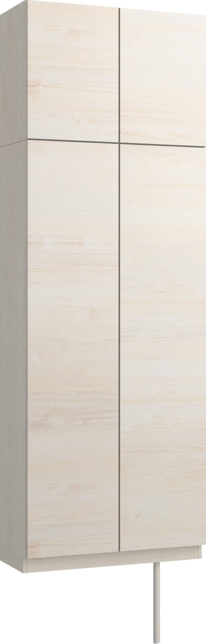 玄関収納　イエリア　開き戸ユニット　フラット横木目　Ｓ２１　トールＰＬＡＮ　ロング収納Ａ　ウッド扉　８００幅　〈ネオホワイト柄〉　ハンドルレス