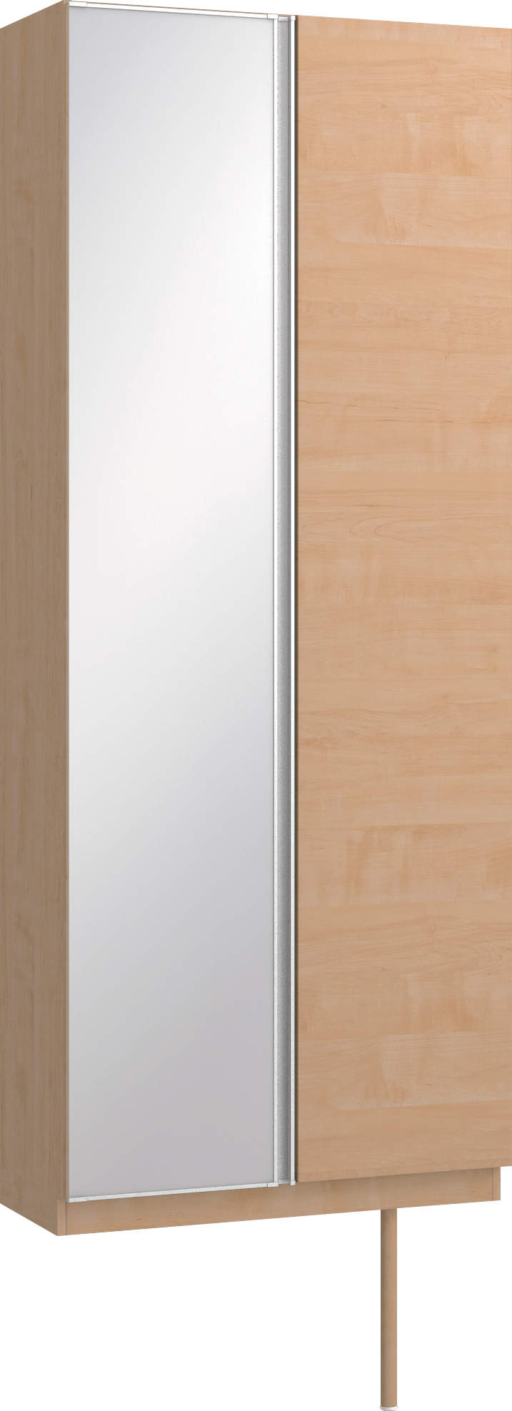 玄関収納　イエリア　開き戸ユニット　フラット横木目　Ｓ２２　トールＰＬＡＮ　シューズ収納　ミラー扉　８００幅　〈ミルベージュ柄〉　ハンドルレス