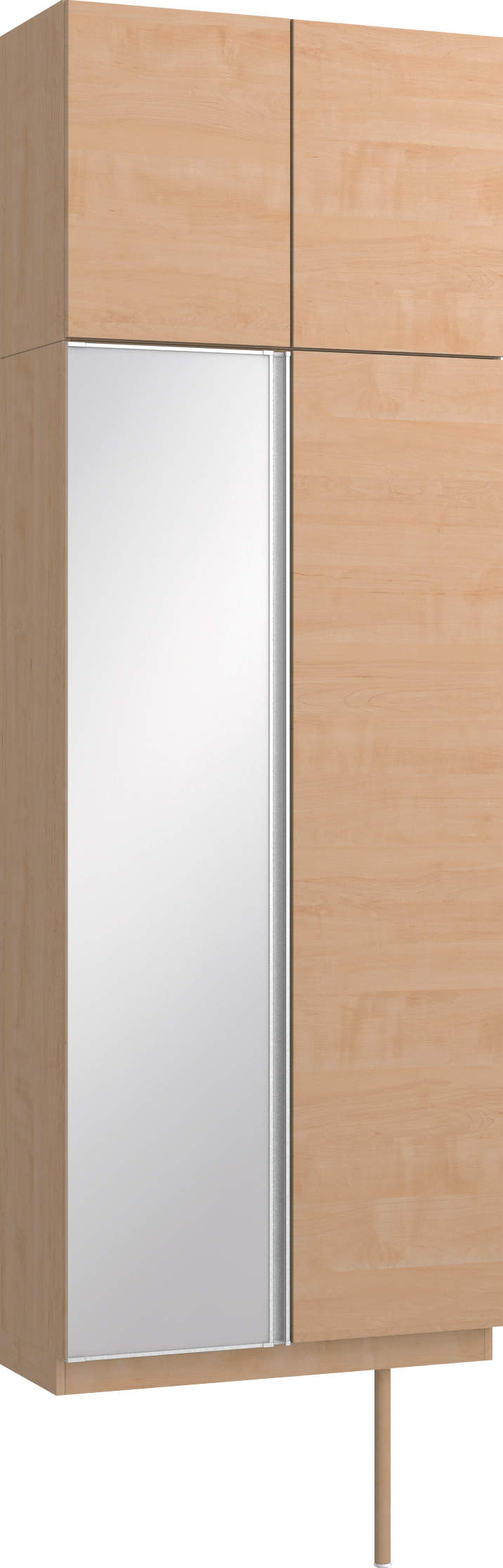 玄関収納　イエリア　開き戸ユニット　フラット横木目　Ｓ２５　トールＰＬＡＮ　シューズ収納　ミラー扉　８００幅　〈ミルベージュ柄〉　ハンドルレス